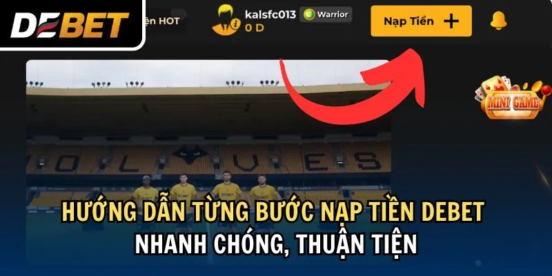 <b>Bước 1: Truy cập và đăng nhập vào tài khoản Debet</b>